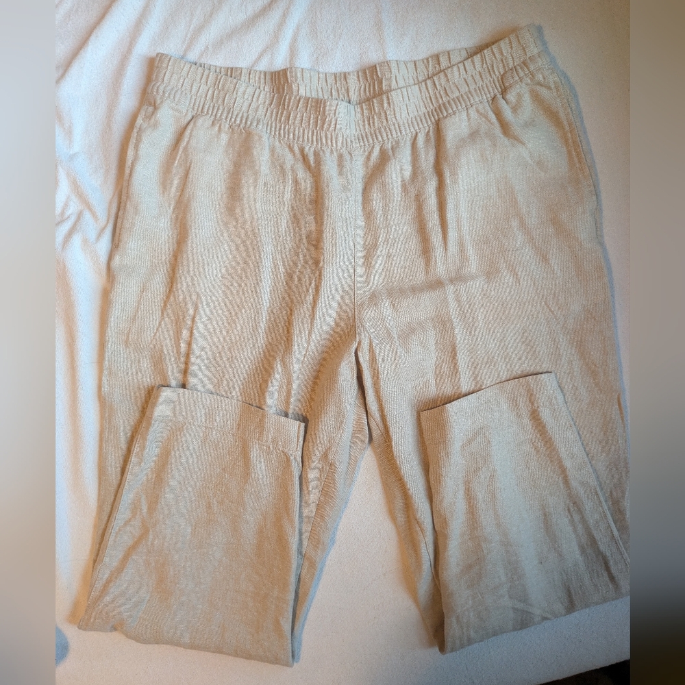 Old Navy Cream High-Rise Pants